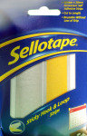 SELLOTAPE STICKY HOOK AND LOOP STRIP