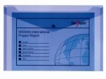 Snopake Polyfile Fcap Electra Blue - 5 Pack