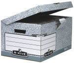 Fellowes R-kive Fliptop Storage Box Grey - 10 Pack