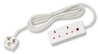 CED Extension Lead 2 way 5M 13 amp White