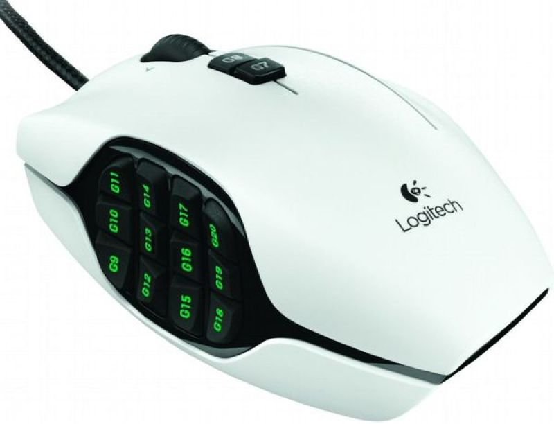 Logitech G600 White Mmo Gaming Mouse 1184