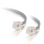 C2G RJ11 6P4C Straight Modular Cable - Phone cable - RJ-11 (M) - RJ-11 (M) - 5 m - grey