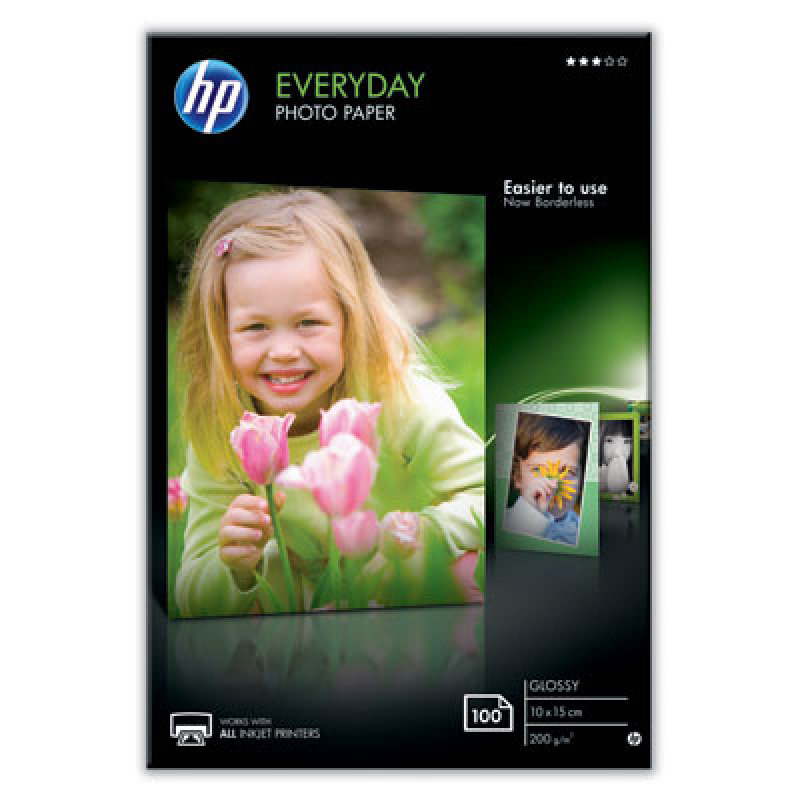 HP Everyday Glossy Photo Paper-100 Sheets