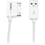 Startech 1m Usb Right Angle Cable For Iphone Ipod Ipad With Stepped Connector