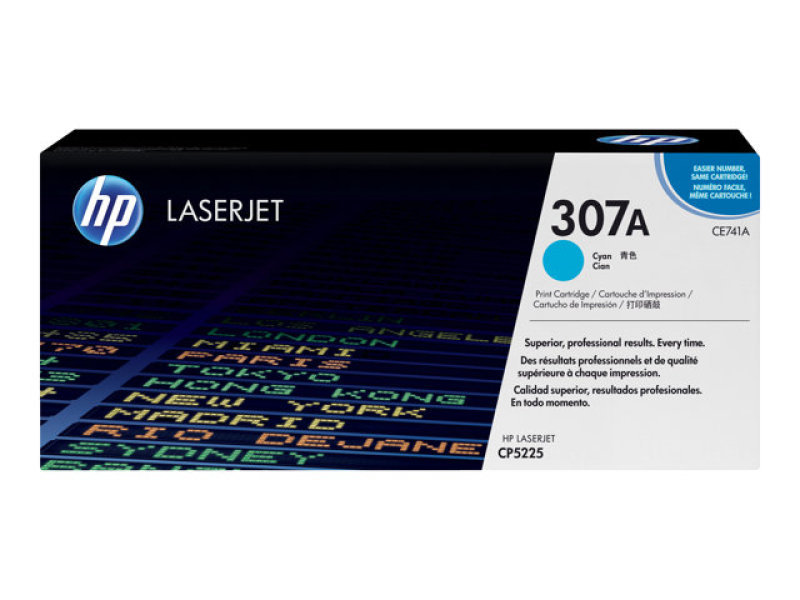 HP 307A Cyan Toner Cartridge 7300 Pages - CE741A
