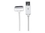 StarTech.com Down Angle Apple® 30-pin Dock to USB Cable iPhone iPod iPad