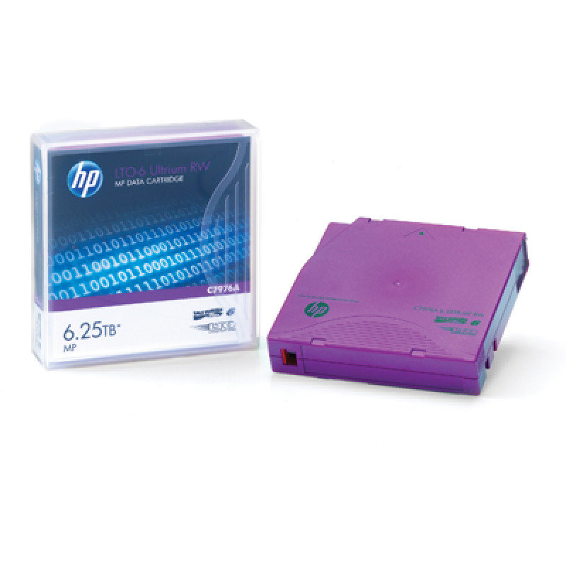 HPE C7976A LTO-6 Ultrium 2.5TB/6.25TB Back Up Media Tape