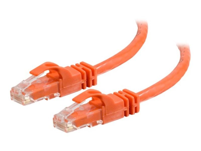 1m Cat6 Booted Unshielded (UTP) Network Patch Cable - Orange - Network ...