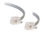 C2G RJ11 6P4C Straight Modular Cable - Phone cable - RJ-11 (M) - RJ-11 (M) - 10 m - grey