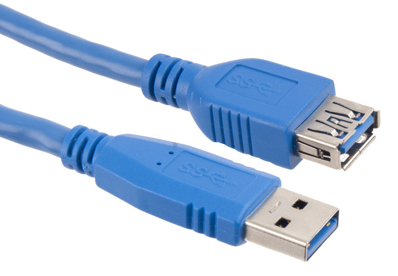 Premium Quality USB 3.0 Type A Male to Type A Female Extension Cable Blue 6 FT 