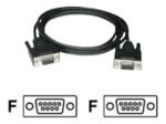 C2G, DB9 F/F Null Modem Cable Black, 1m