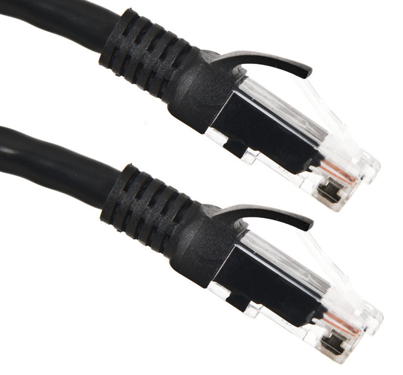 Xenta Cat6 Snagless UTP Patch Cable (Black) 0.5m