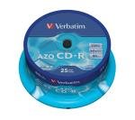 Verbatim 52x CD-R 700MB Super Azo Disc - 25 Pk
