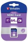 Verbatim Secure Digital SDXC Class 10 Card 64GB Flash Memory