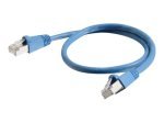 C2G - Patch cable ( DTE ) - RJ-45 (M) - RJ-45 (M) - 3 m - screened shielded twisted pair (SSTP) - CAT 6a - snagless - blue