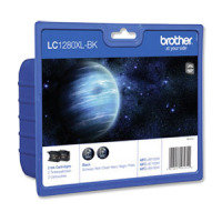 Brother LC1280XLBKBP2 - Print cartridge - high capacity - 2 x black - 2400 pages - blister