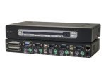 Belkin F1DA104ZEA - OmniView PRO3 USB &PS/2 - 4-Port KVM Switch - Stackable