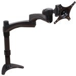 Double Arm Flat Screen Desk Mount For Screens Up To 24" Max Weight