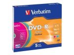 Verbatim Dvd-r 16x Non Print Slim Pk5