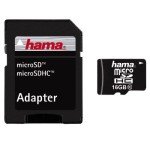 Hama 16GB microSDHC w/ Adapter