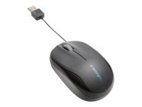 Kensington Pro Fit Retractable Mobile Mouse - optical - wired - USB - black