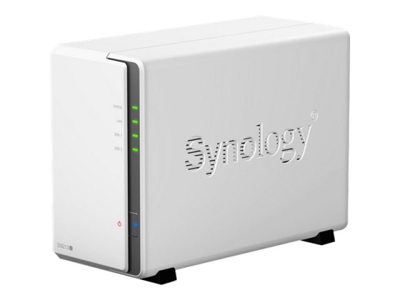 Synology DiskStation DS213J 2TB (2 x 1TB WD Red) 2 Bay Desktop NAS ...