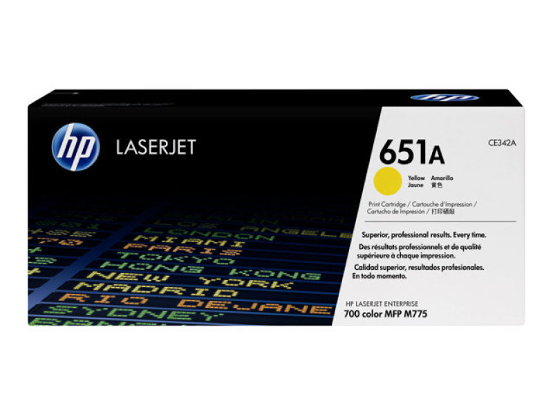 HP 651A Yellow Laserjet Toner Cartridge - CE342A