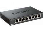 D-Link DGS-108 - 8-port 10/100/1000 Gigabit Metal Housing Desktop Switch