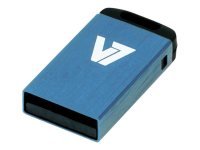 V7 32GB USB 2.0 Nano Flash Drive (Blue)