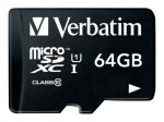 Verbatim Premium Class 10 UHS-I MicroSDXC Card 64GB With Adapter
