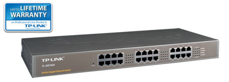 TP-Link TL-SG1024 Switch 24 x 10/100/1000 rack-mountable