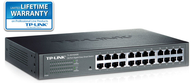 TP-Link Switch 24 puertos Gigabit TL-SG1024DE Easy Smart Desktop