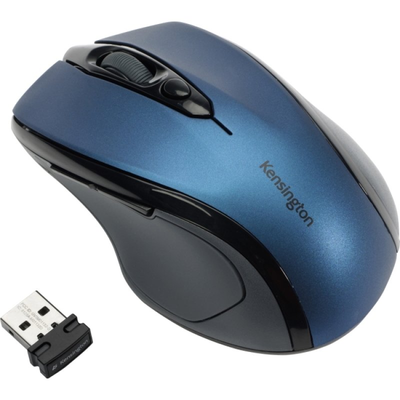 Kensington Pro Fit Mid Size Wireless Sapphire Blue Mouse
