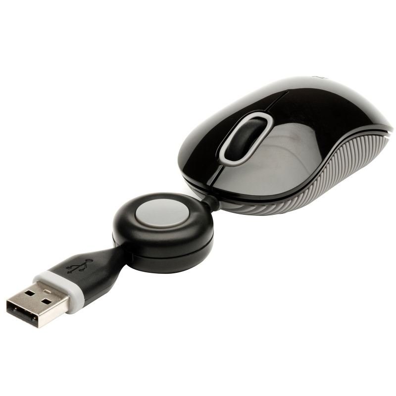 Targus Compact Optical Mouse - wired - USB - grey, black