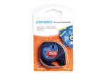 Dymo Cosmic Red LetraTag Plastic Tape 12mmx4m