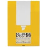 Goldline Gpl1a2 Layout Pad Bank Paper 50gsm 80 Pages A2