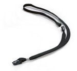 Durable Textile Necklace for Badge 440mm Black (Pack 10)