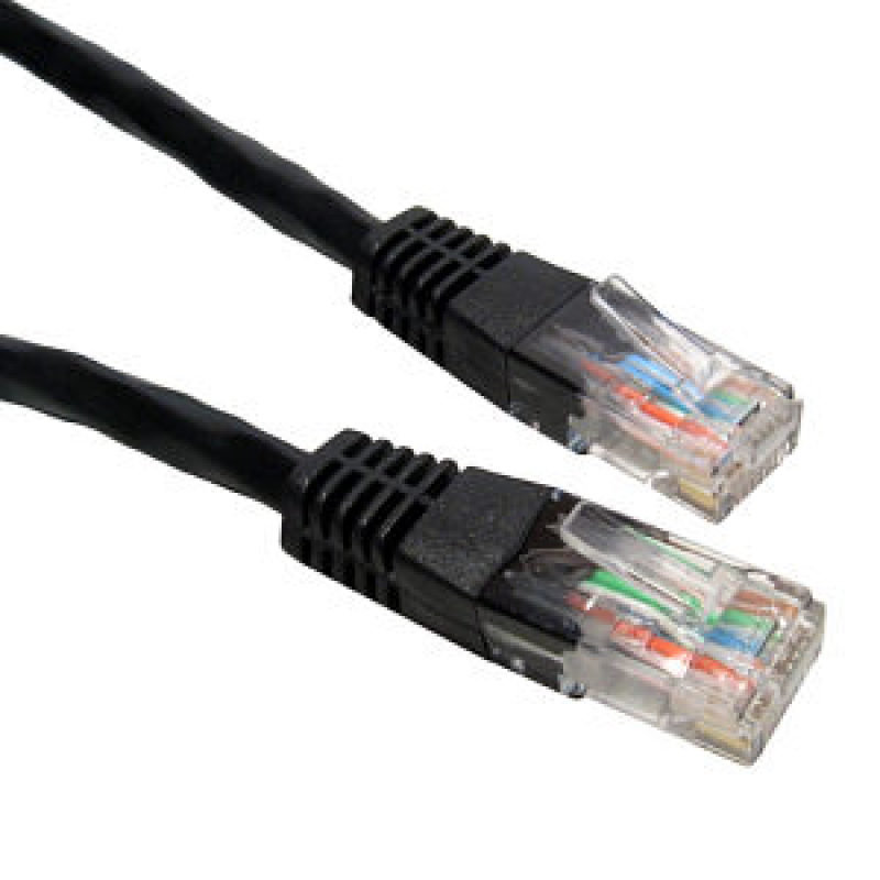5M CAT5E Moulded 10/100 UTP Networking Cable - black