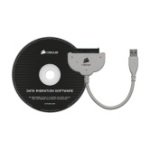 Corsair CSSD-UPGRADEKIT SSD and Hard Disk Drive (HDD) cloning kit with USB3.0 cable and migration software in CD