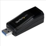 StarTech.com USB 3.0 to Gigabit Ethernet NIC Network Adapter - 10/100/1000 Mbps
