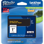 Brother TZe354 Laminated adhesive tape- Gold on Black