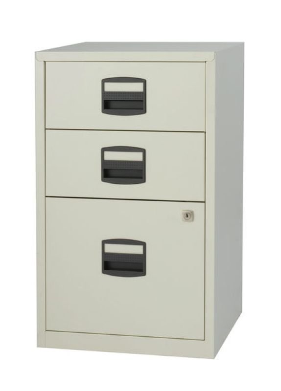 Bisley A4 Home Filer 3 Drawer Lockable Grey Ebuyer Com