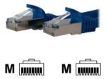 StarTech.com Shielded Cat6a Molded STP Patch Cable 0.3m Blue