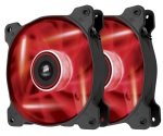 Corsair AF120 LED Red Quiet Edition High Airflow 120mm Fan Twin Pack