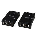 StarTech.com HDMI Over CAT5/CAT6 Extender with Power Over Cable - 165 ft (50m) HDMI Video/Audio Over Dual Ethernet Cable Extender - 1080p