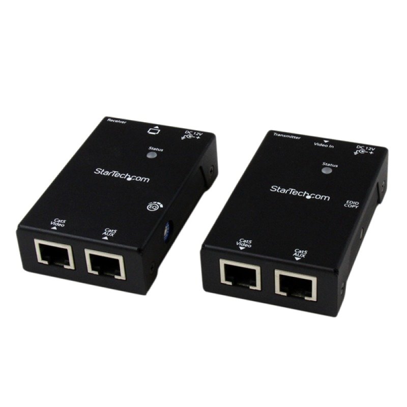 StarTech.com HDMI Over CAT5/CAT6 Extender with Power Over Cable - 165 ft (50m) HDMI Video/Audio Over