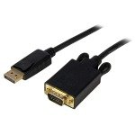 StarTech.com 10 Ft Displayport To Vga Adapter Converter Cable Dp To Vga 1920x1200 - Black