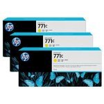 HP 711C Yellow Original, Multi-pack Ink Cartridge - Standard Yield 3 x 775ml - B6Y34A