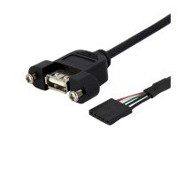 StarTech.com (3 feet) Panel Mount USB Cable - USB A to Motherboard Header Cable F/F