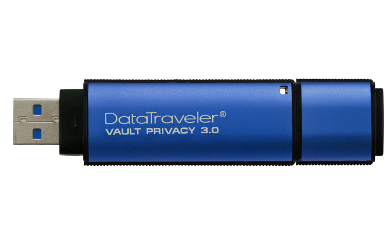 Kingston Technology Data Traveler Vault Privacy USB 3.0 Hardware Encrypted 64GB Secure Flash Drive